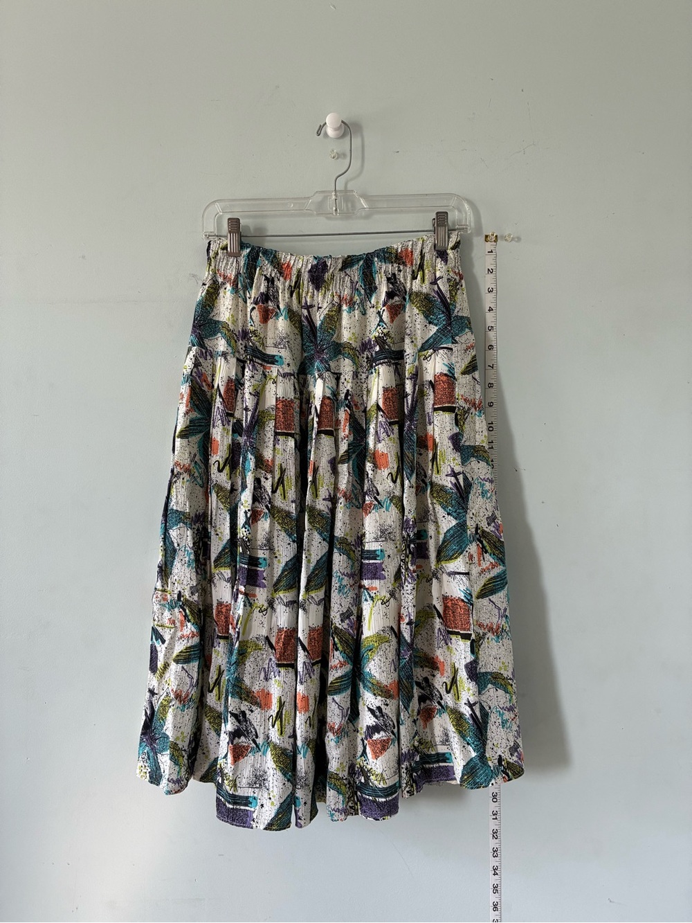 80’s-90’s Vintage Skirt Sz. Medium-Large (Stretchy Waist & Pockets!). - Picture 4 of 10